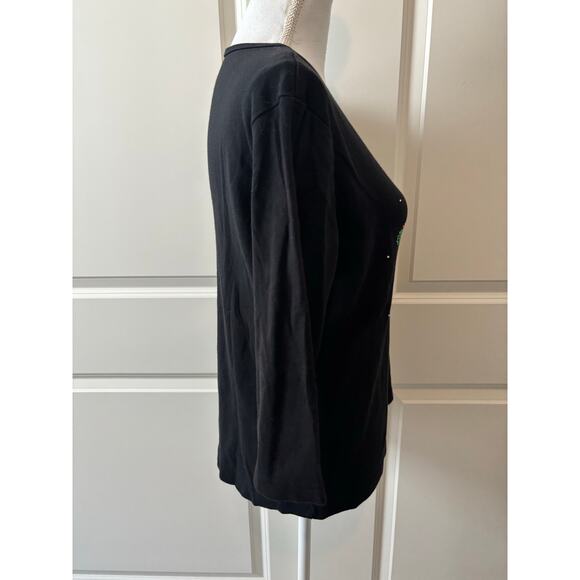 Cactus Bay Embellished Christmas 3/4 Sleeve Tshirt - Picture 4 of 7